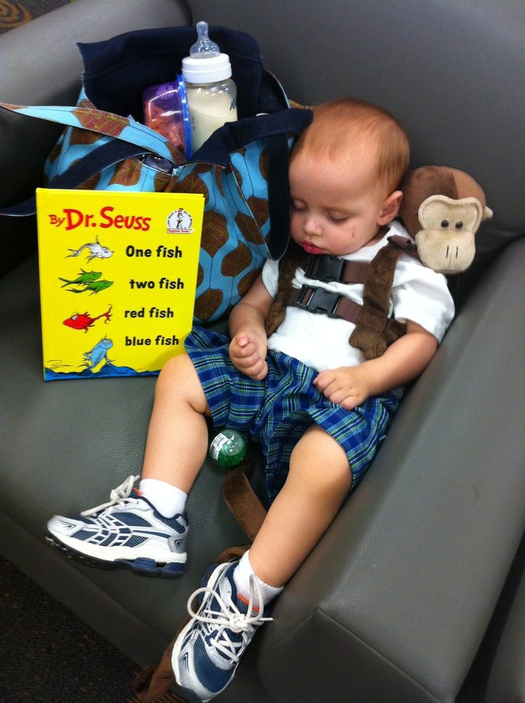 Daniel catches some Zzz’s at the bookstore.