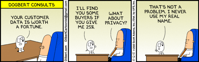 Dilbert’s Take on Customer Data Privacy