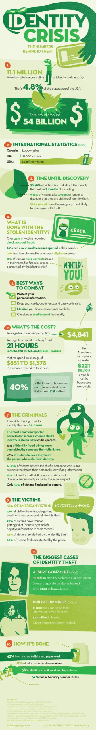 Colossal Statistics of Identity Theft (Infographic)