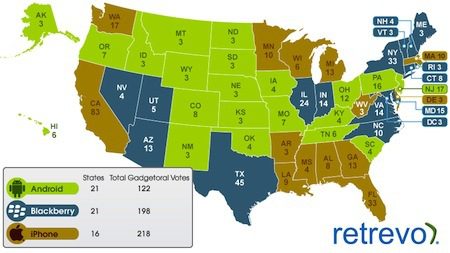 Do you live in an iPhone, Blackberry, or Android state?