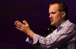 Pastor Corey Baker delivers a sermon Dec. 5 at First Assembly West in Cape Coral, Fla.