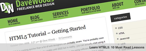 Learn HTML5: 10 Must Read Lessons