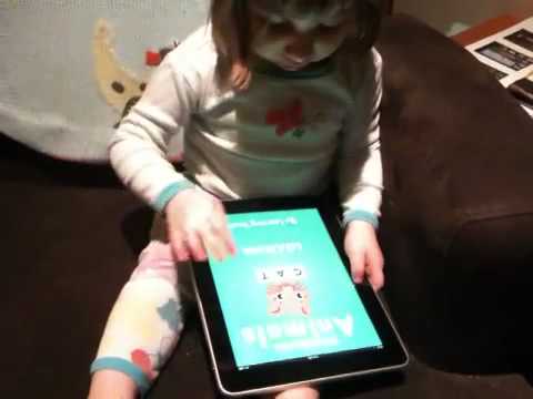 A 2.5 Year-Old Has A First Encounter with An iPad