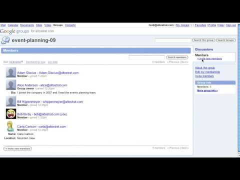 Video: Google Groups Now in Google Apps