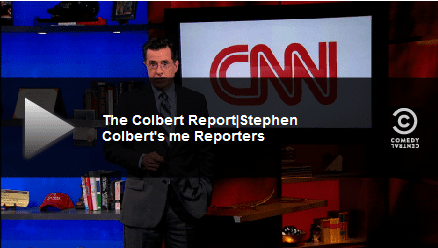 Stephen Colbert riffs on CNN’s iReporters with his ‘Me Reporters’