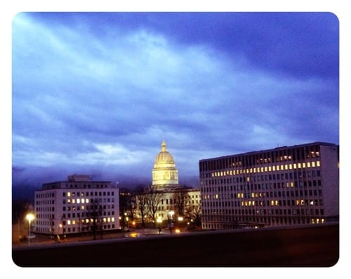 Beautiful view of the Capitol this morning