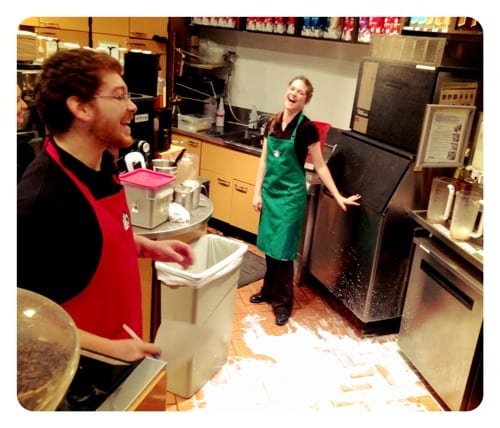 Oops! Extra cream at Starbucks this morning