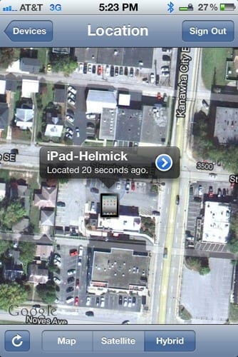 iPad Location