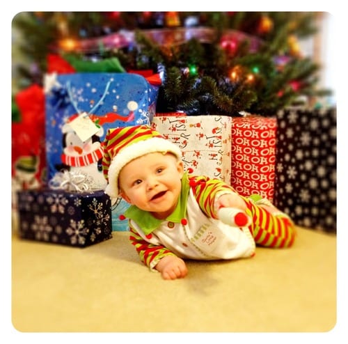 Lily is Santa’s little helper!