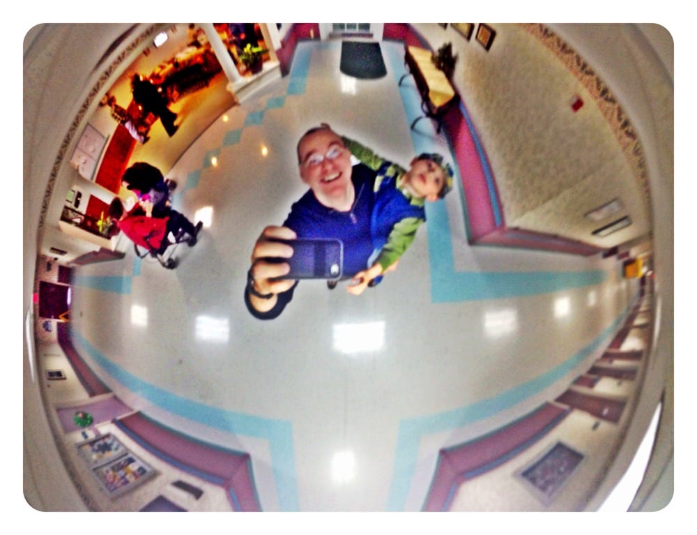 Fun with a ceiling camera mirror