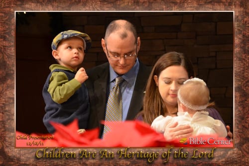 Photo of Lily’s Dedication at Bible Center Church