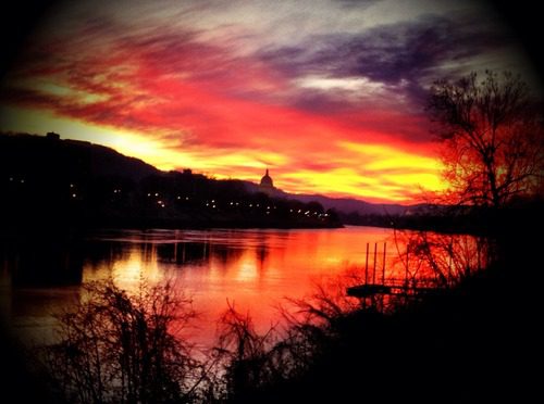 View of the WV Capitol this morning