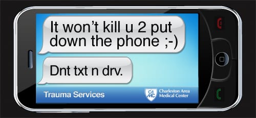 Dnt txt n drv. Great ad by CAMC