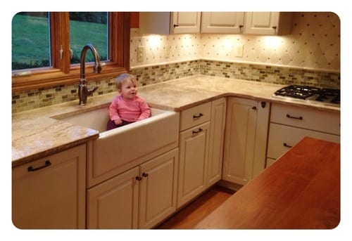 Lily is in a sink hole!