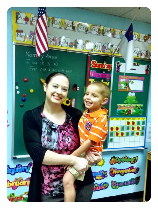 Daniel’s first day at BibleCenter preschool