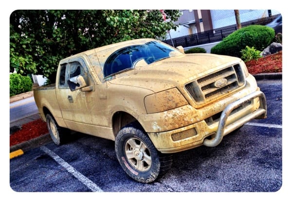 One dirty truck