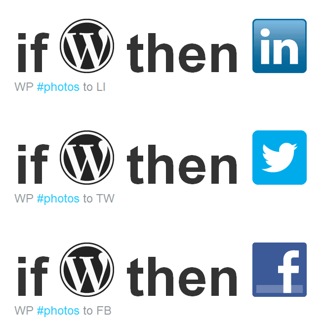 How to use IFTTT to Share WordPress Photos to Facebook, LinkedIn and Twitter