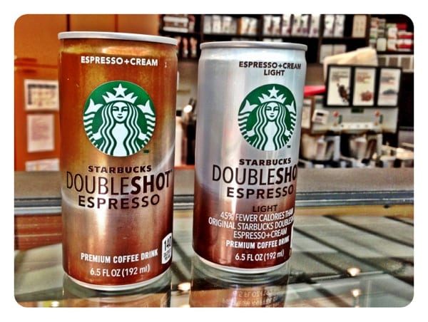 New Starbucks Doubleshot Light 70 calories vs 140 –  as long as it has the same amount of caffeine!