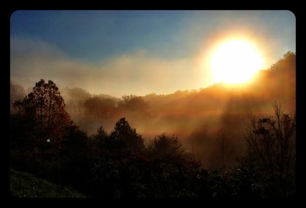 Sunrise over our home this morning. Wow