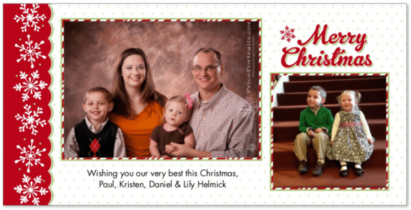 Merry Christmas from Paul, Kristen, Daniel & Lily Helmick 2012!