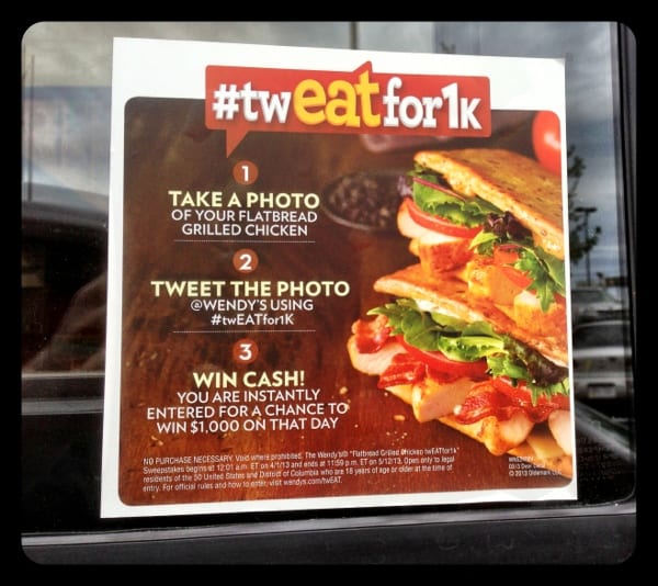 Great example of how @Wendys structures a Twitter promotion #twEATfor1k