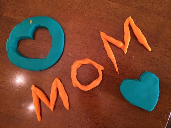 Kids + Mommy + Play Dough