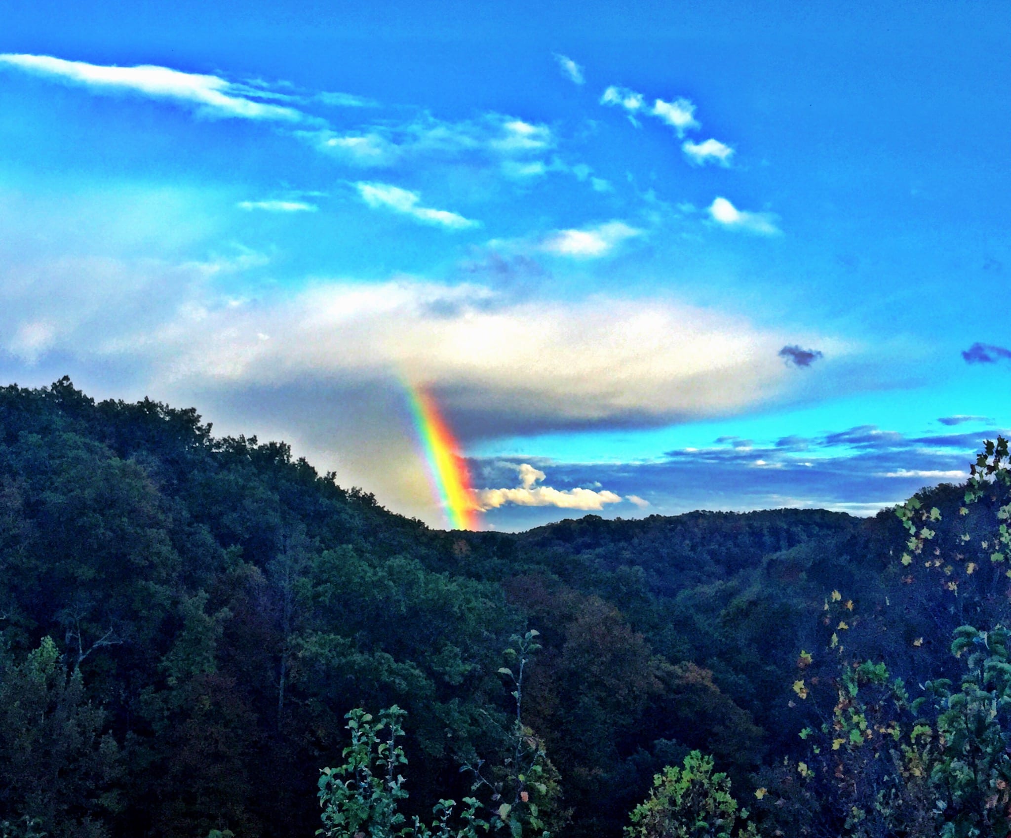 Beautiful rainbow tonight