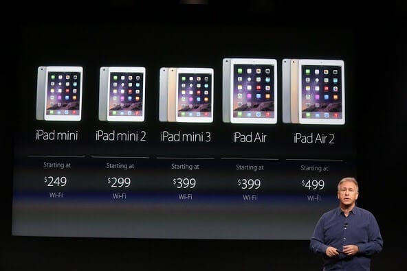 So many iPads to choose from.