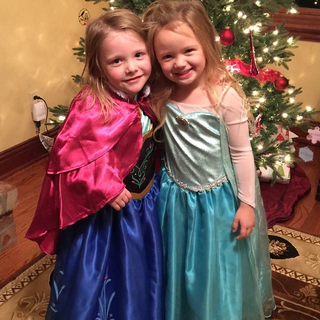 Anna and Elsa. Every little girl is a princess at heart.