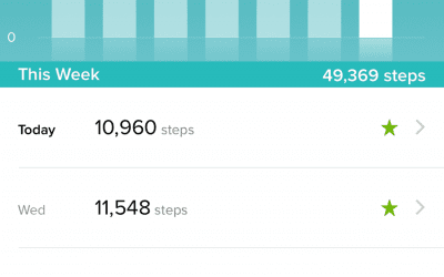 Yay! 10k+ steps past three days