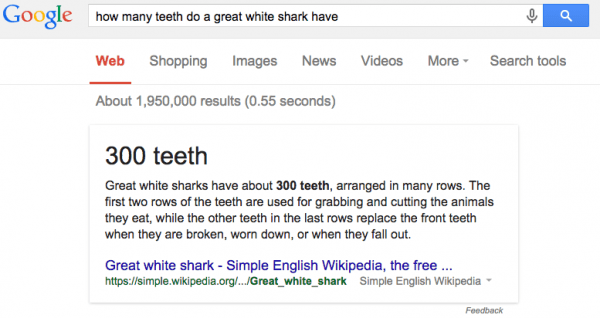 great white shark teeth