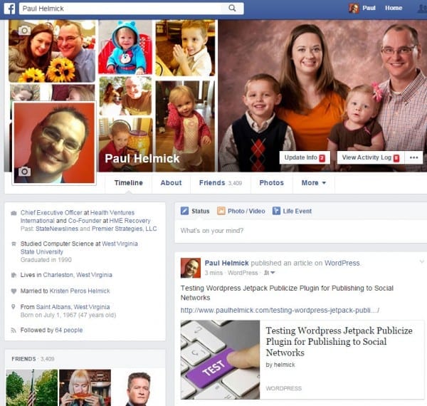 test jetpack publicize facebook