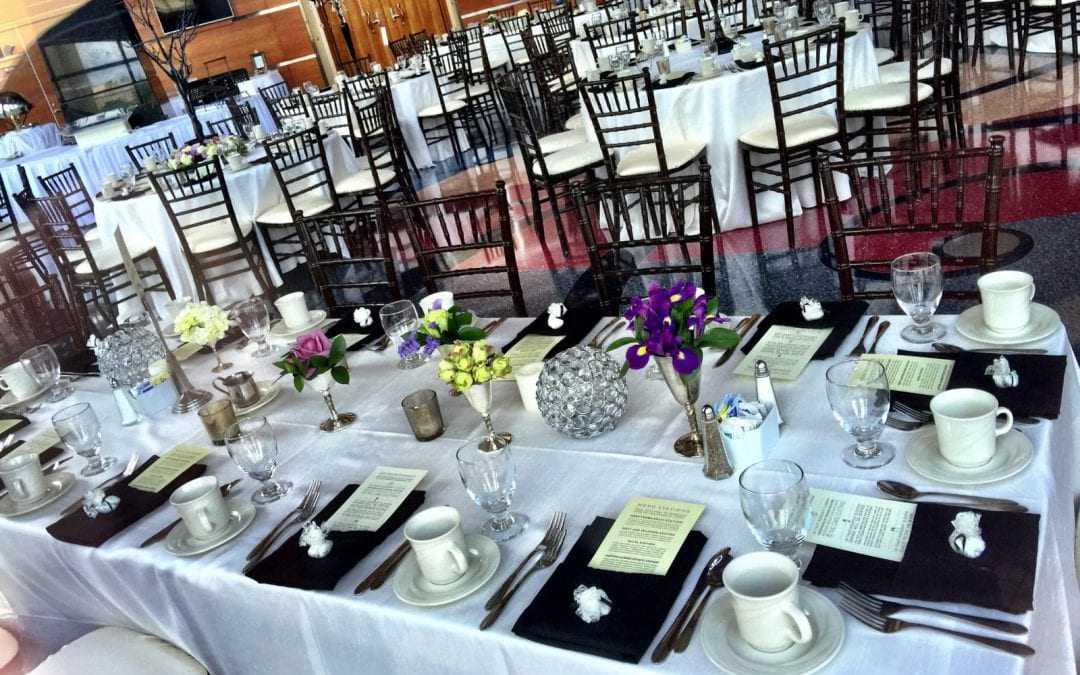 Beautiful Dinner Setup at Clay Center