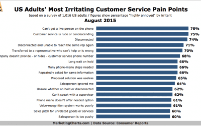What Are Consumers’ Top Customer Service Irritants?