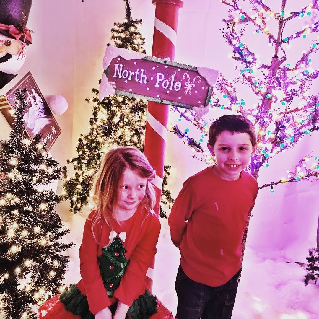 The kids finally made it to the north pole!