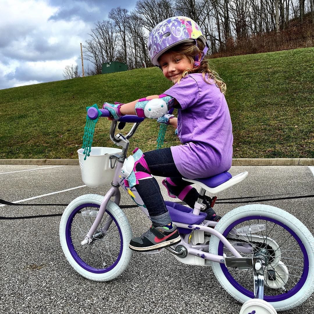 Purple pedal power!