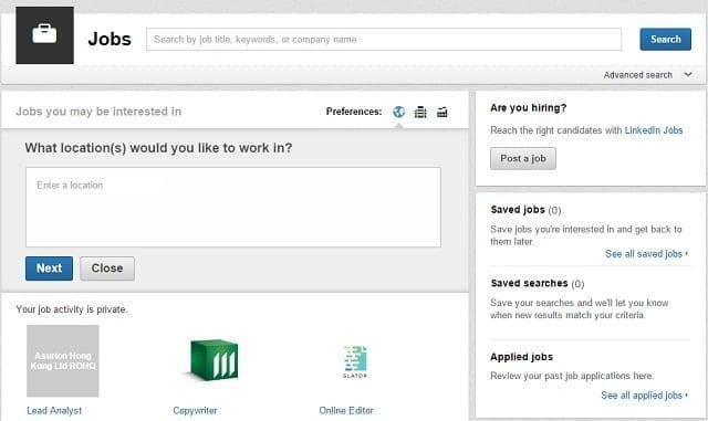 LinkedIn Screenshot