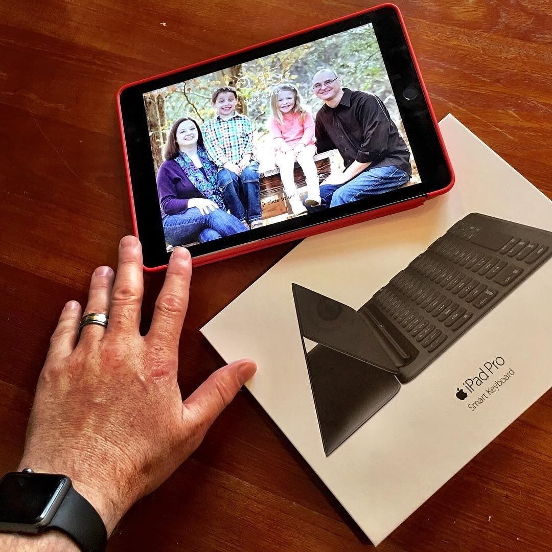 Excited. My smart keyboard just came in for the new iPad 9.7 inch pro!