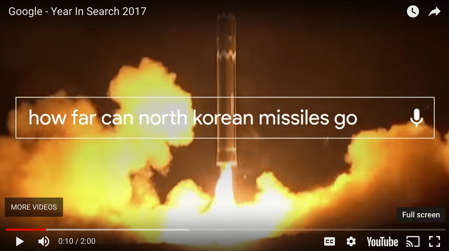 A compelling video – what we searched for in 2017